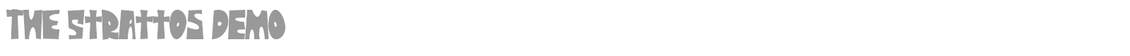 The Strattos font preview